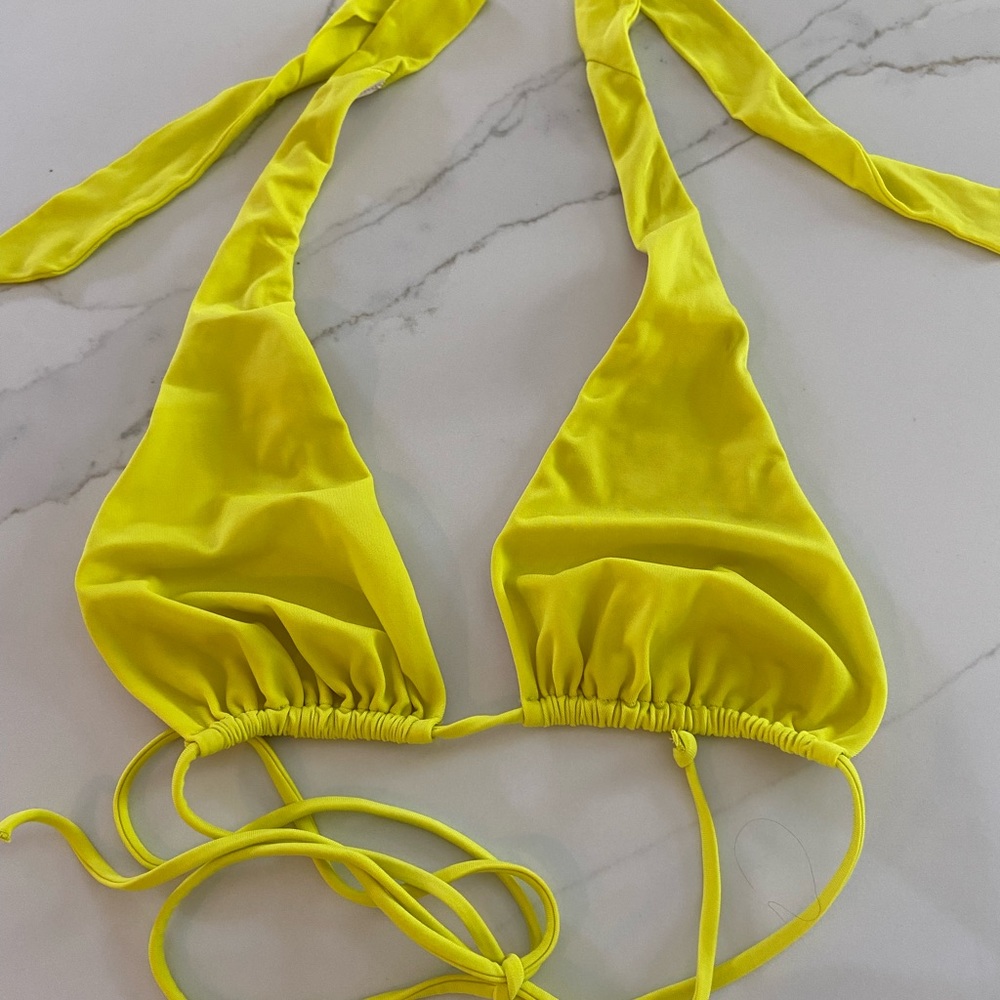 We are hah multi-way diy bikini top, lime lite, small